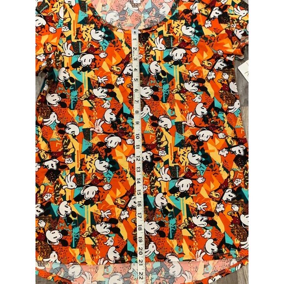 LuLaRoe Womens Shirt Disney Mickey Mouse Size M All Over Print Short Sleeve NEW - Picture 8 of 10